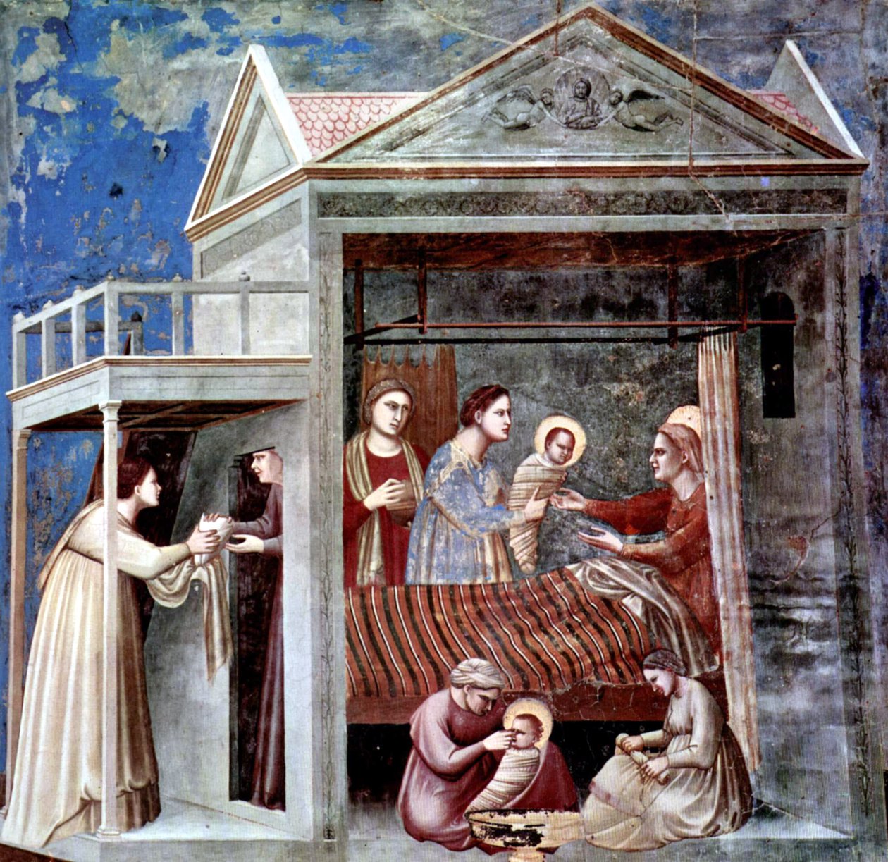 Jungfru Marias födelse av Giotto