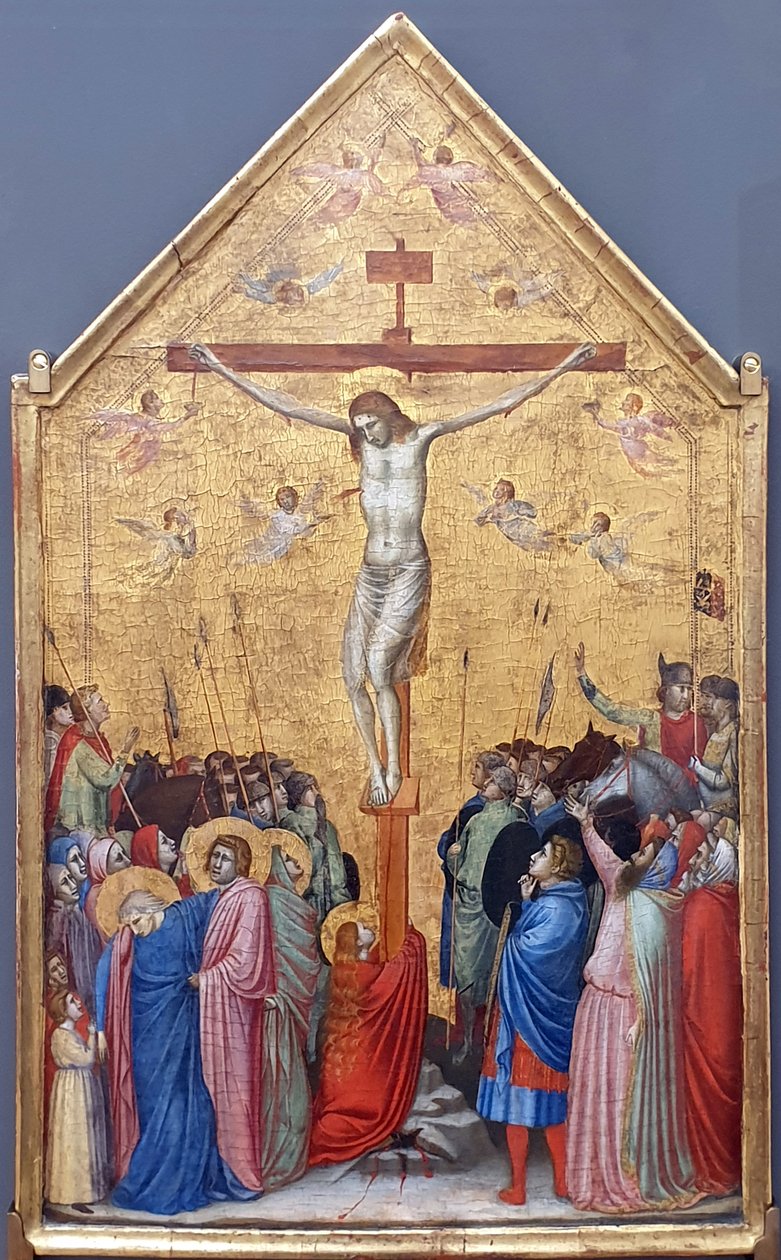Tyska: Die Kreuzigung Christi Kristi korsfästelse av Giotto