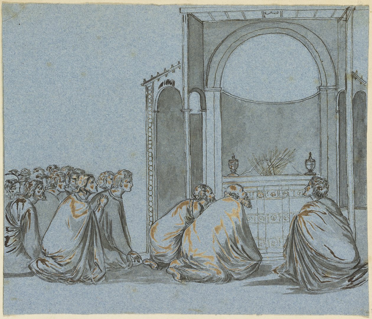 Bön för stavarnas blomning av Giotto di Bondone