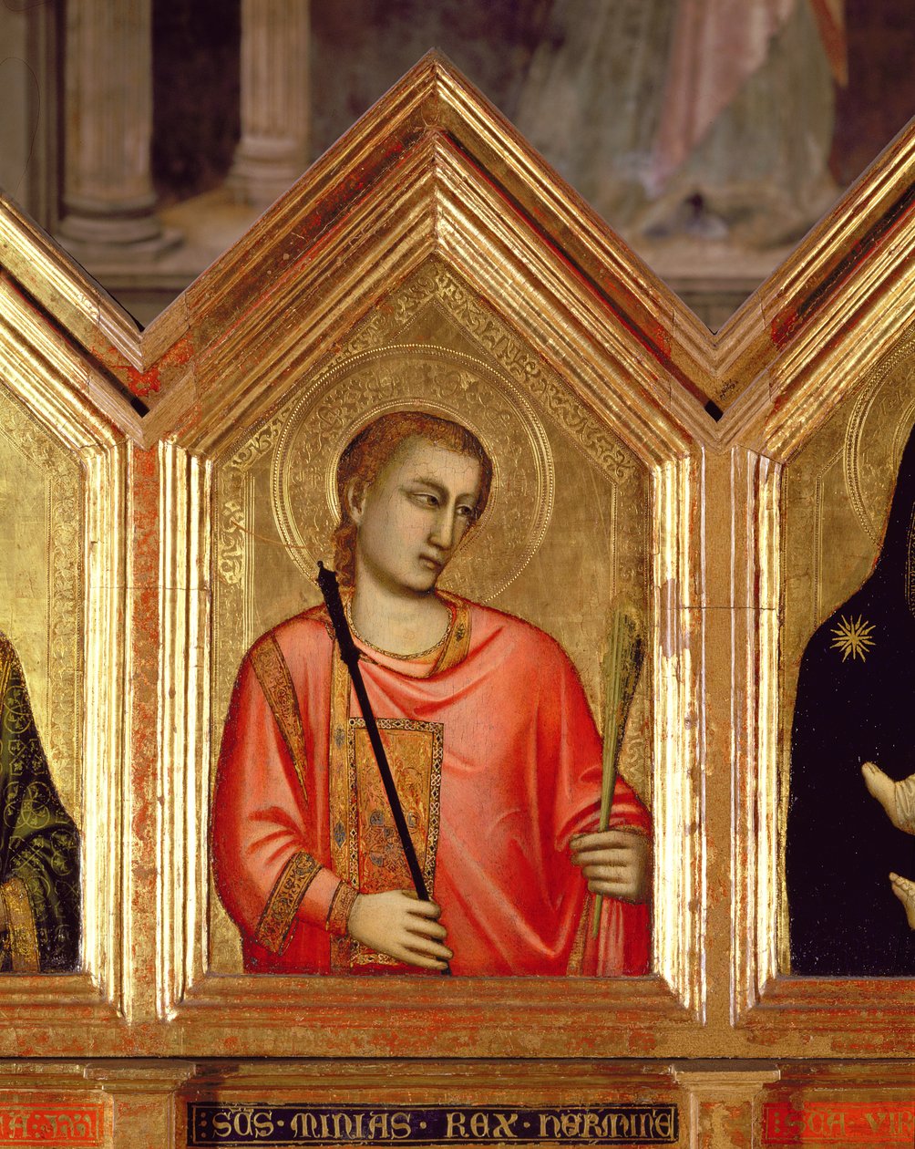 Saint från St. Reparata Polyptyk detalj av 66557 panel se även 66558-66568 av Giotto di Bondone