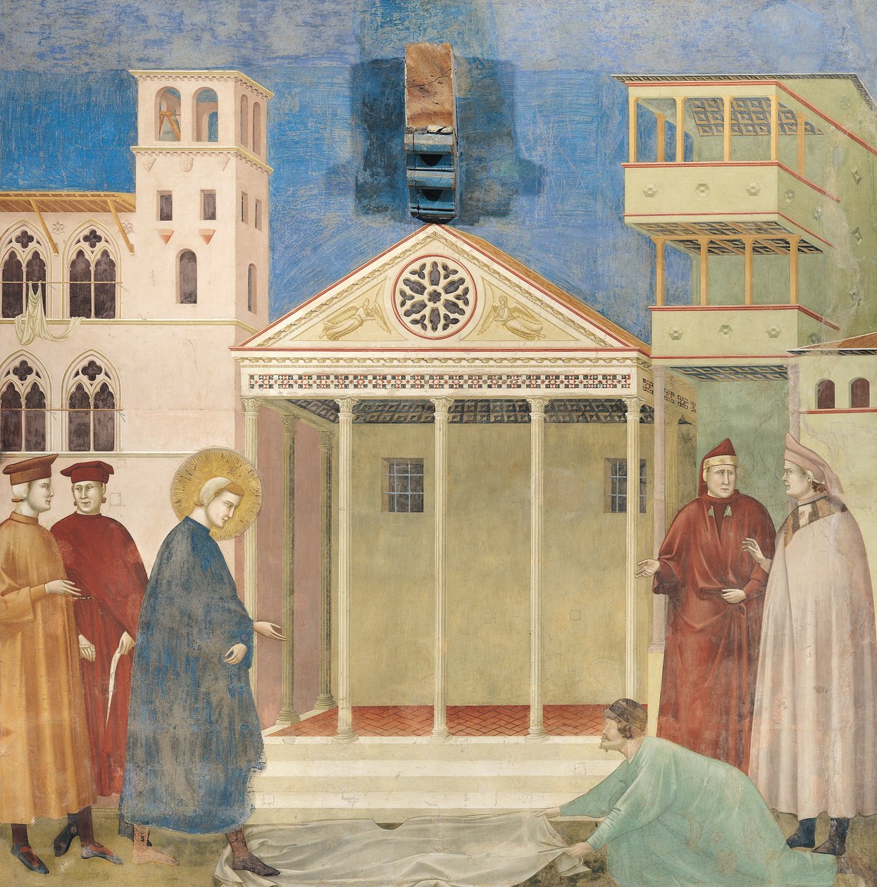 St Francis hedrad av en enkel man, 1297-99 av Giotto di Bondone