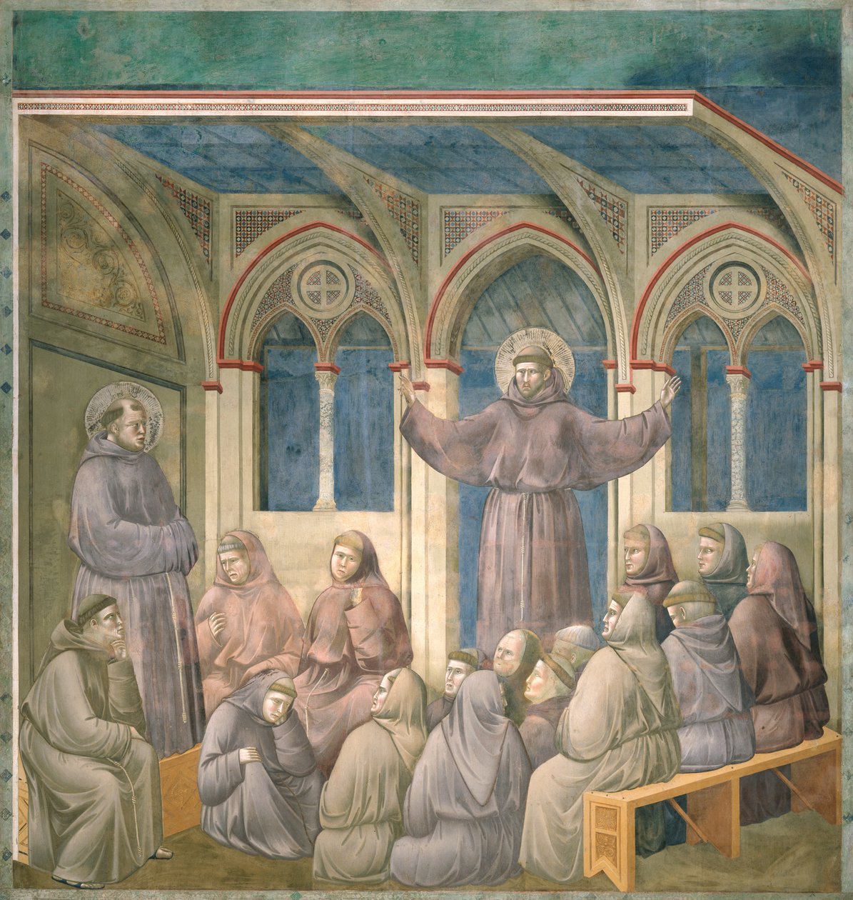 Muonekano katika Jumba la Sura huko Arles, 1297-99 swed av Giotto di Bondone