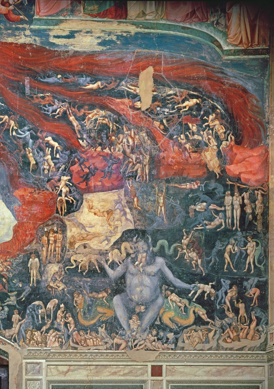 The Last Judgement, detalj i helvetet, 1303-05 (se även 65227) av Giotto di Bondone