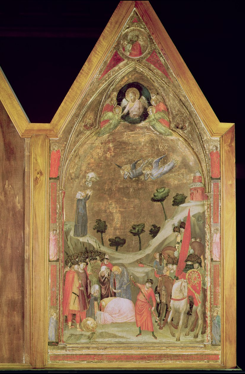The Martyrdom of St. Paul, högra panel från Stefaneschi Triptych, c.1320 (tempera på panel) av Giotto di Bondone