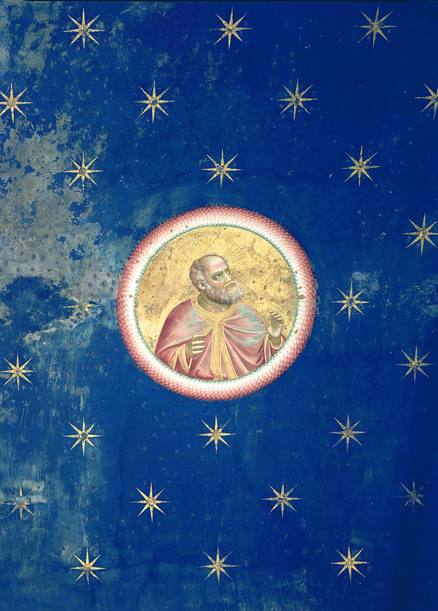 En profet, från takvalvet, ca 1305 av Giotto di Bondone