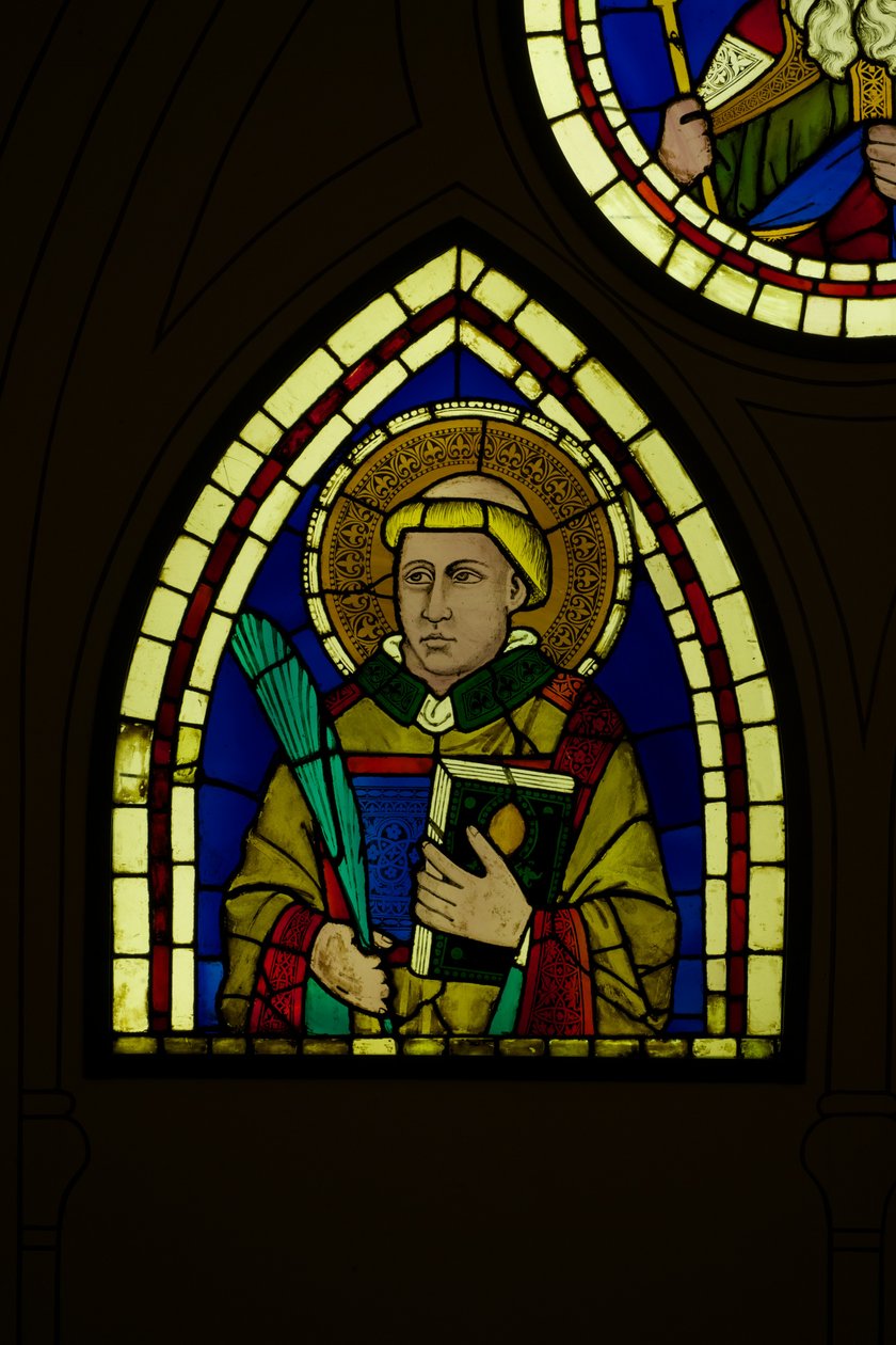 Diakon (målat glas) av Giotto di Bondone