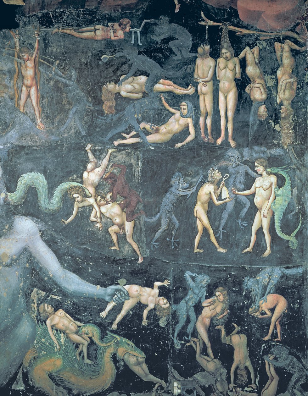 The Last Judgement, c.1305 (detalj av 65227) av Giotto di Bondone