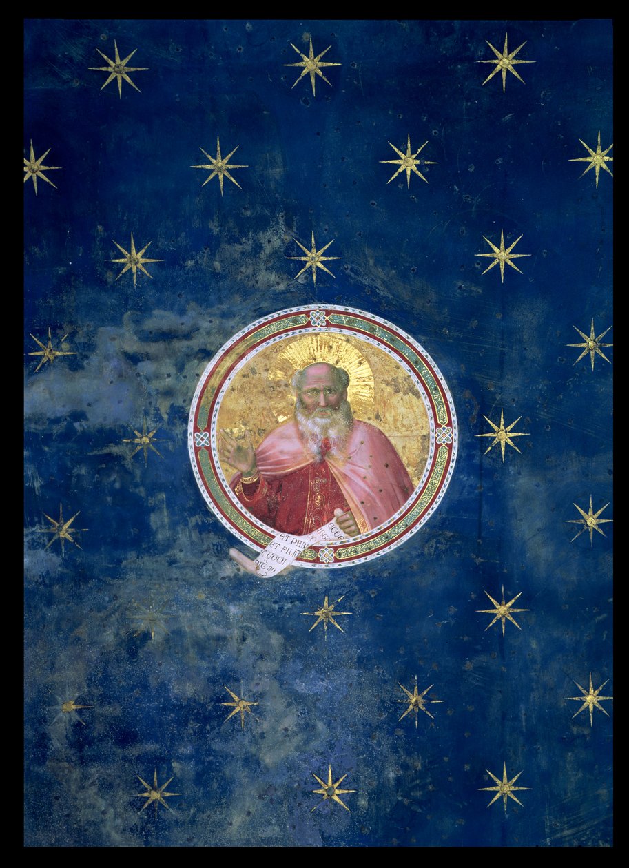 Profeten Jesaja, detalj från valvet, 1303-05 (efter restaurering) av Giotto di Bondone