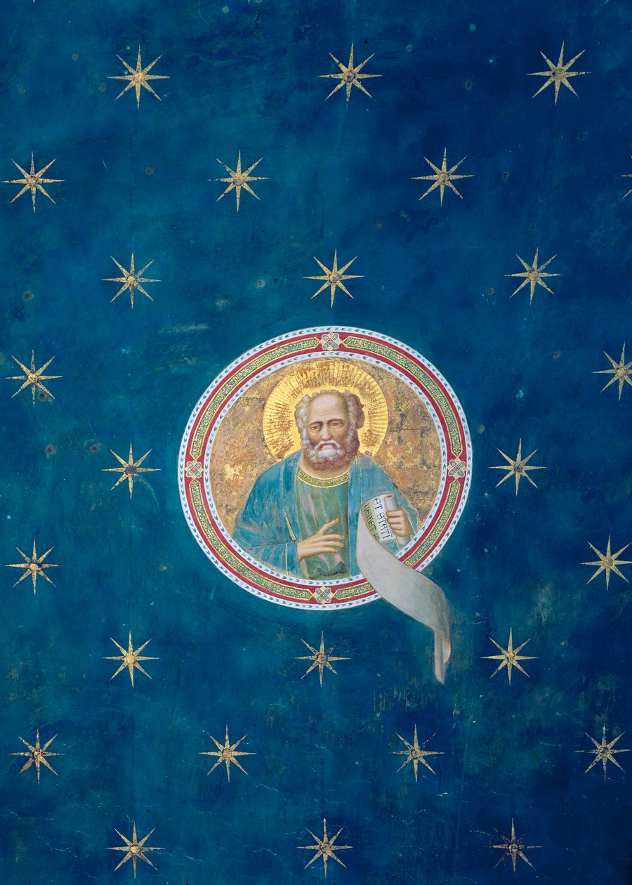 Profeten Malaki, från takvalvet, ca 1305 av Giotto di Bondone
