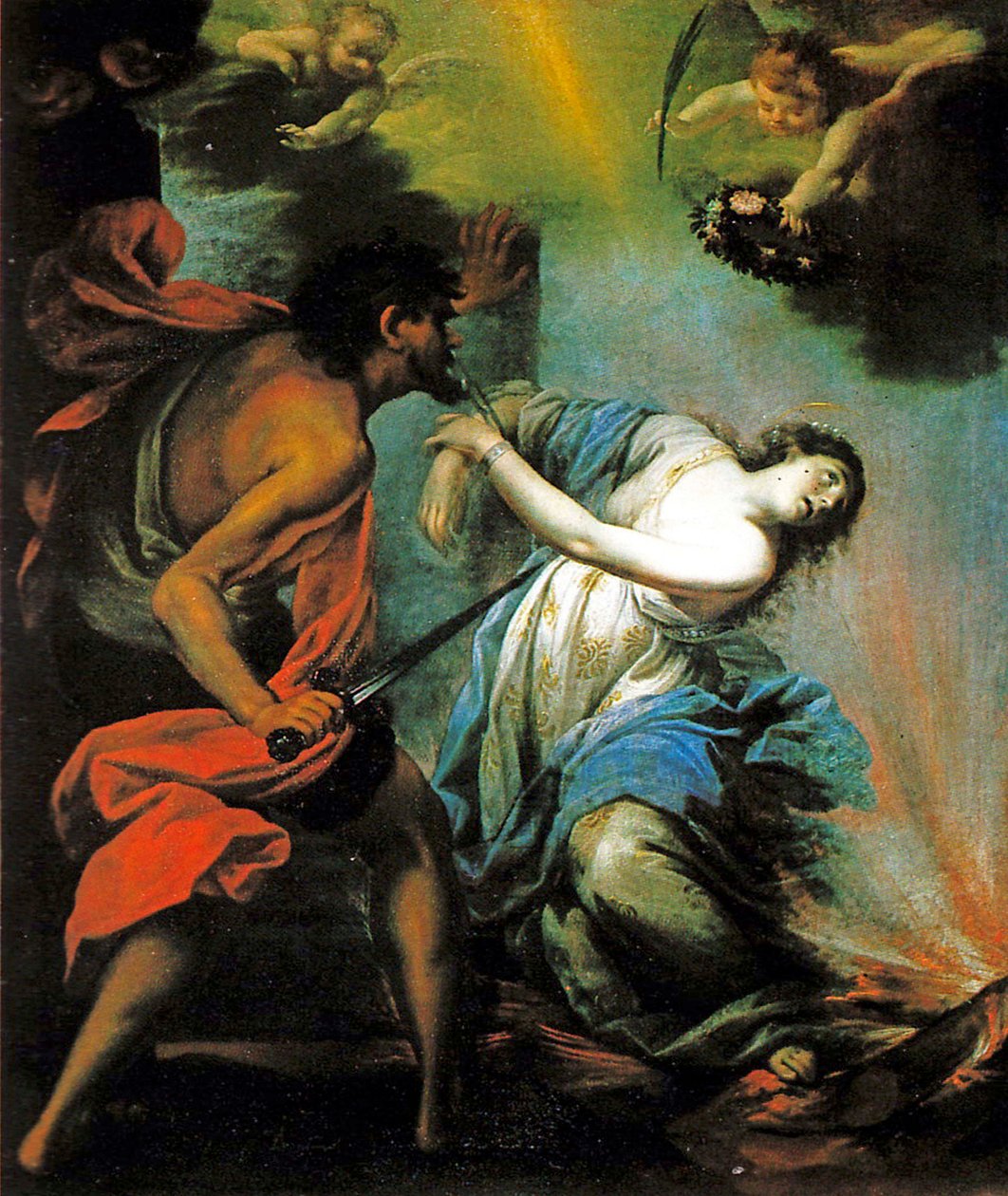 Martirio di Santa Lucia av Giovan Camillo Ciabilli