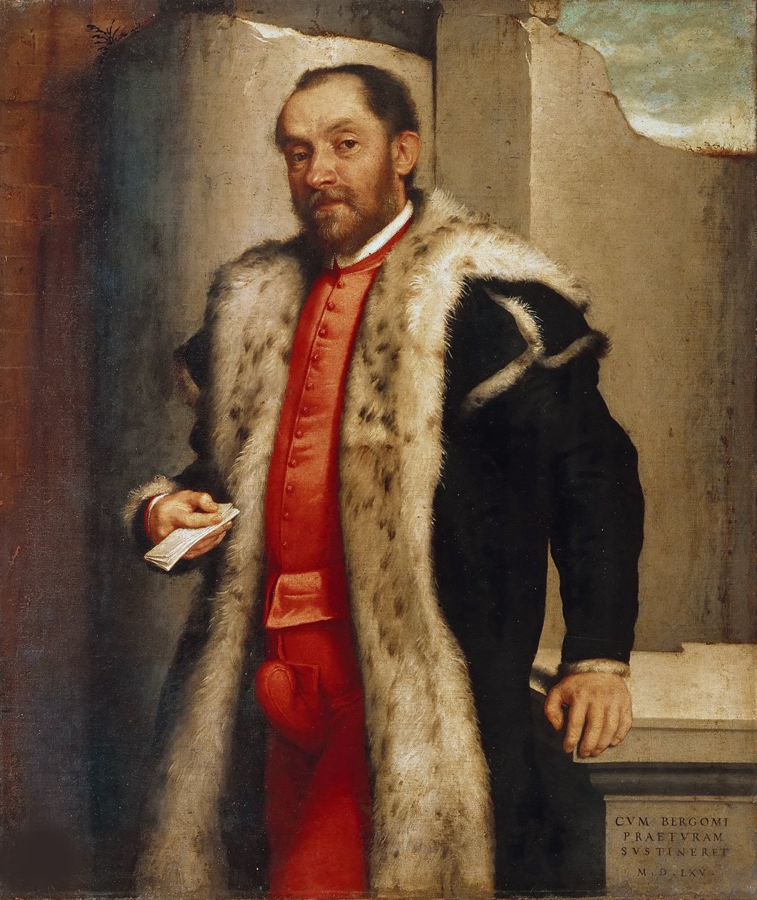 Porträtt av Antonio Navagero, 1565. av Giovan Battista Moroni