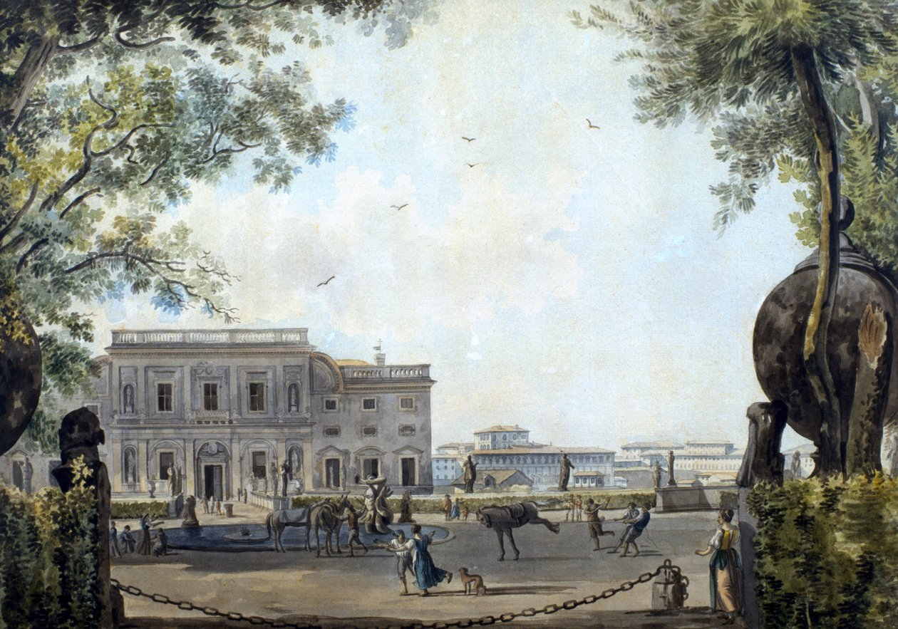 Villa Ludovisi, Rom (wc på papper) av Giovanni and Ducros, Abraham Volpato