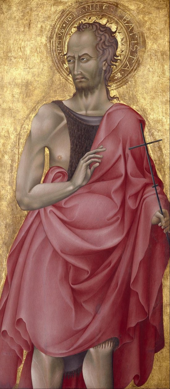 Sankt Johannes Döparen av Giovanni di Paolo
