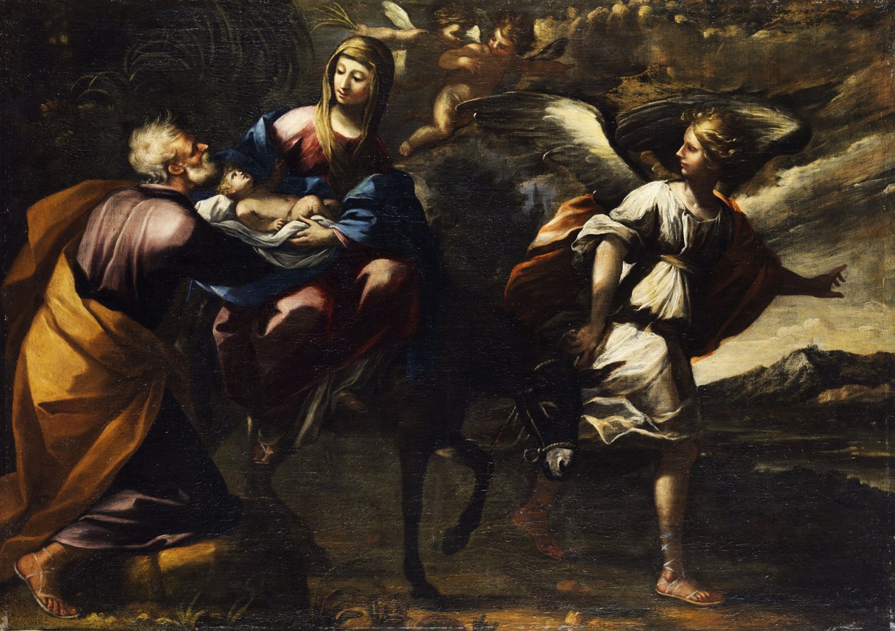 Flykten till Egypten av Giovanni Andrea Donducci