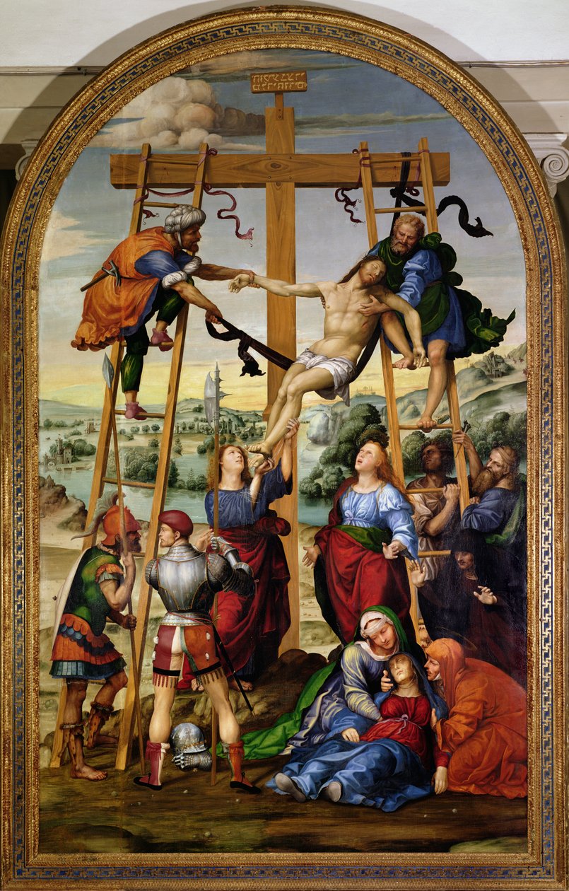 Nedstigning från korset, ca 1505-10 (altartavla) av Giovanni Antonio Bazzi Sodoma