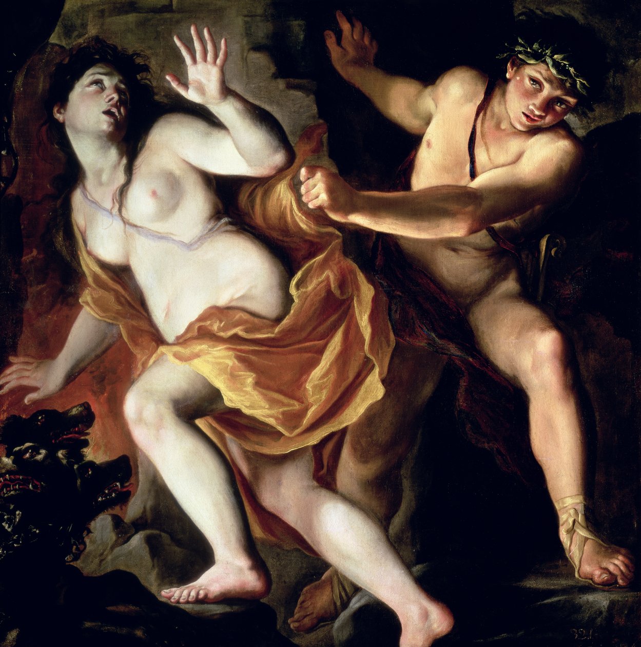 Orfeus og Eurydike, 1695-1705, Sverige av Giovanni Antonio Burrini or Burino