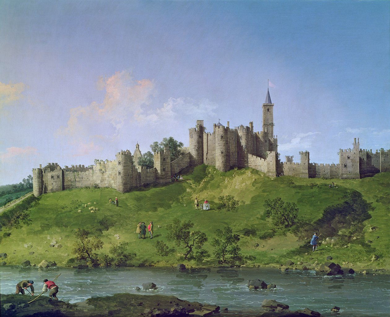 Alnwick slott av Giovanni Antonio Canal