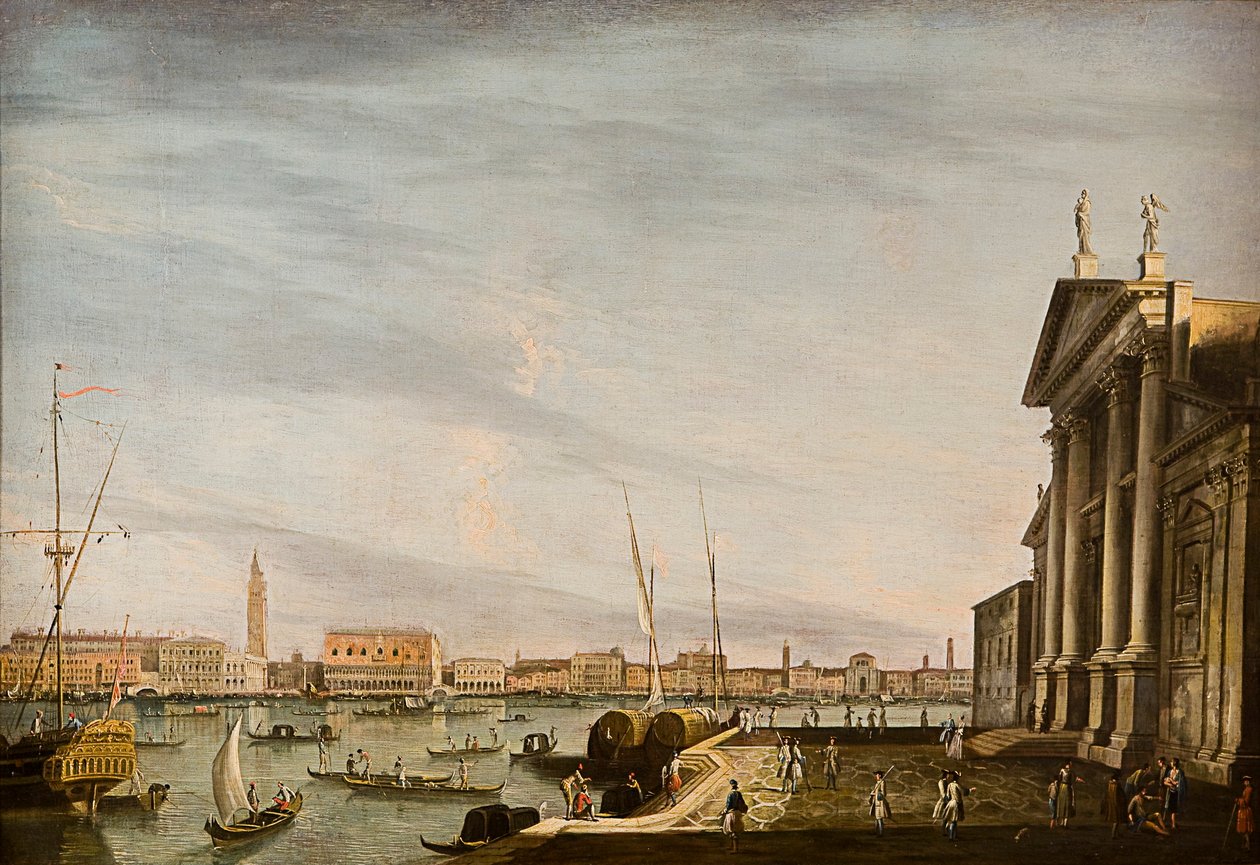 Benetke, pogled s San Giorgio Maggiore av Giovanni Antonio Canal