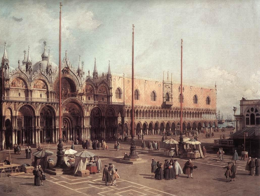 Piazza San Marco av Giovanni Antonio Canal