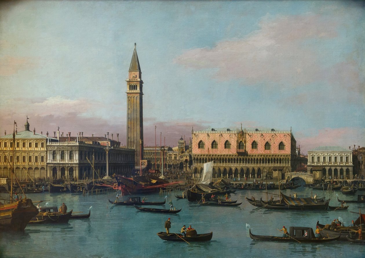 Piazzetta und Riva degli Schiavoni av Giovanni Antonio Canal
