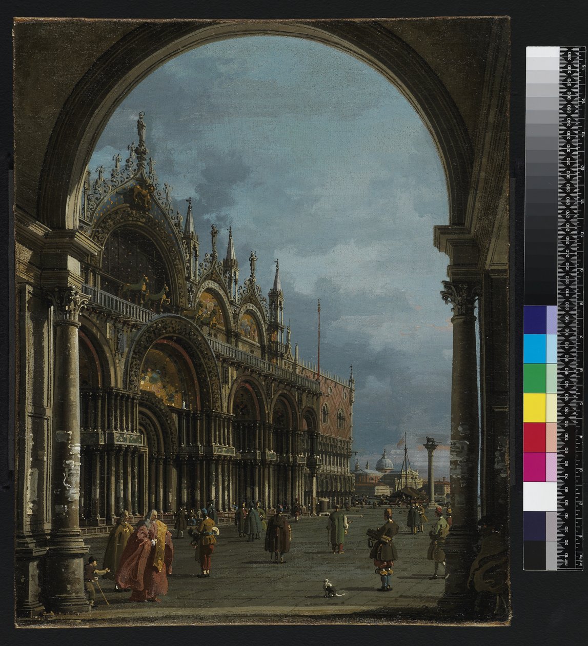 Markusplatsen, Venedig, ca 1756 av Giovanni Antonio Canal