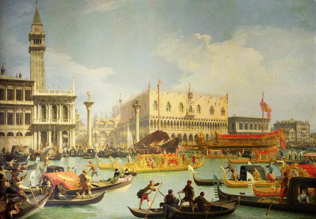 Den venetianska dogeens trolovning till Adriatiska havet, ca 1739-30 av Giovanni Antonio Canal