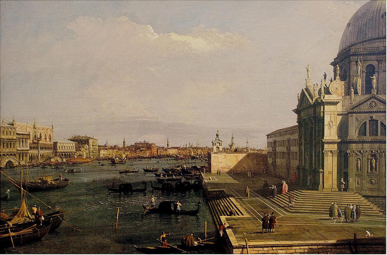 The Grand Canal at the Salute Church av Giovanni Antonio Canal