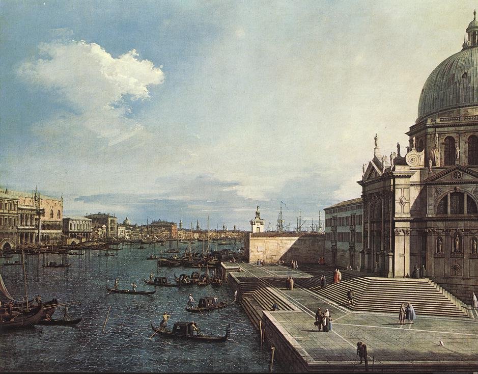 The Grand Canal at the Salute Church av Giovanni Antonio Canal