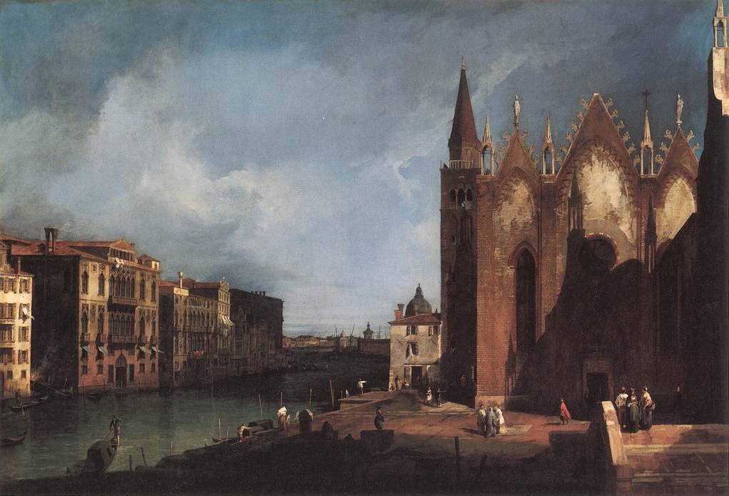 The Grand Canal near Santa Maria della Carità av Giovanni Antonio Canal