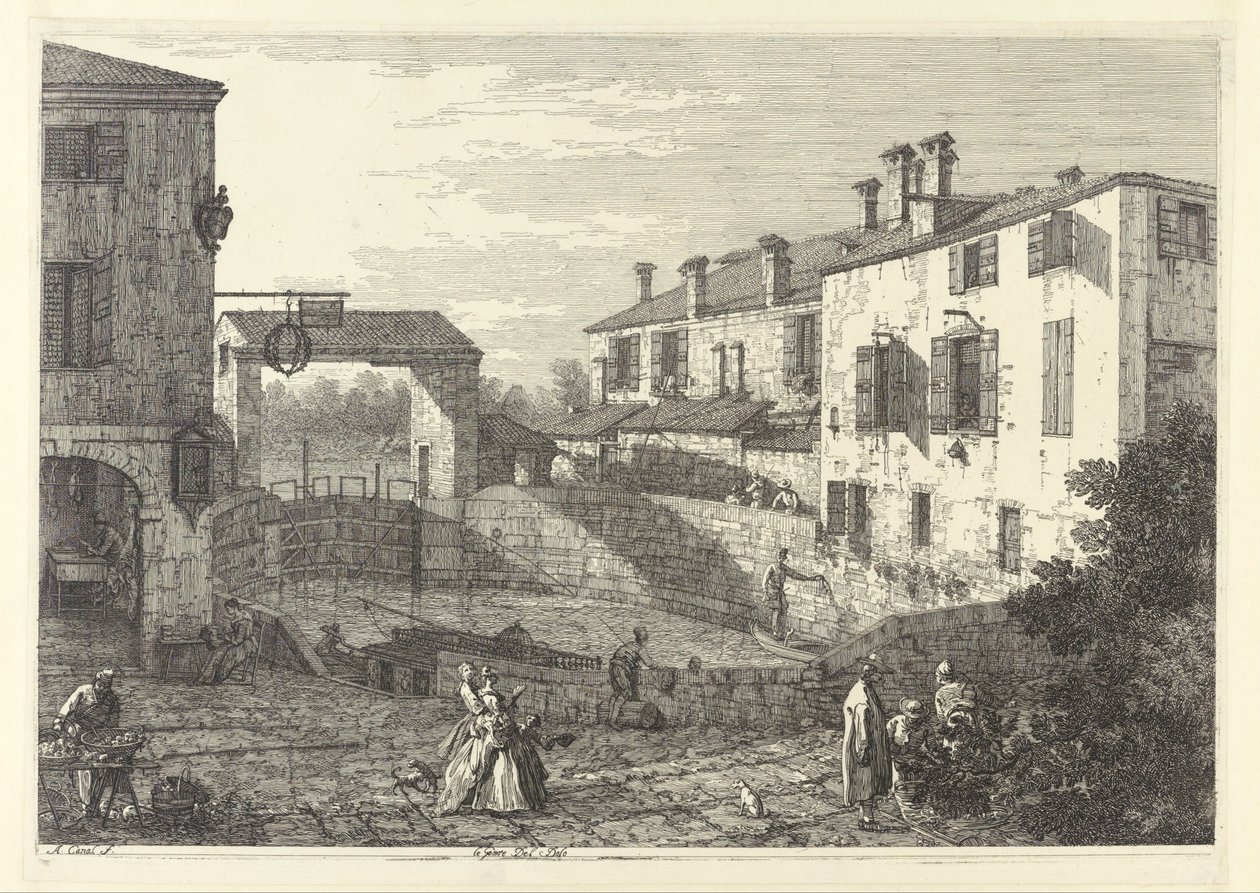 Låsarna på Dolo av Giovanni Antonio Canal