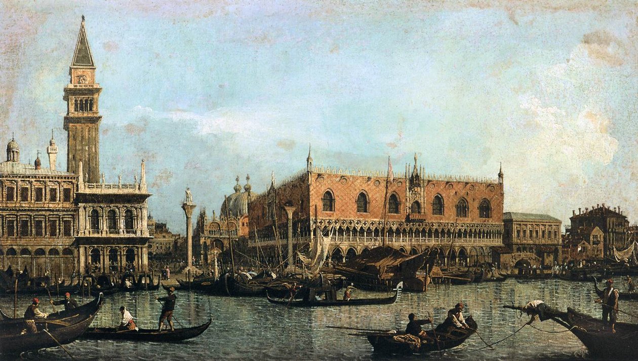 The Molo, Seen from the Bacino di San Marco av Giovanni Antonio Canal