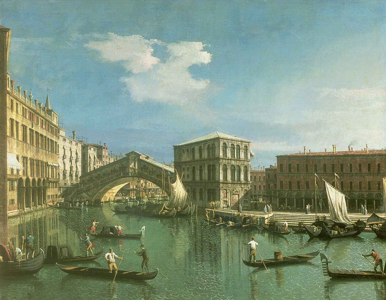 Rialtobron, Venedig av Giovanni Antonio Canal