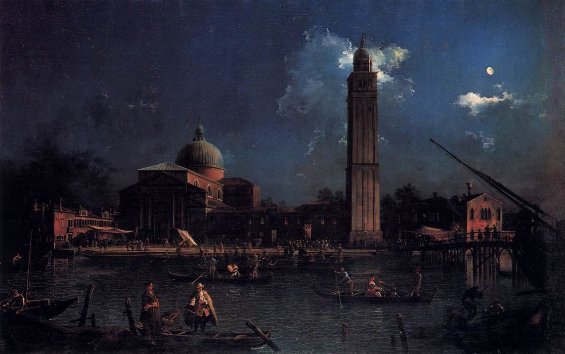 The Vigilia di San Pietro av Giovanni Antonio Canal
