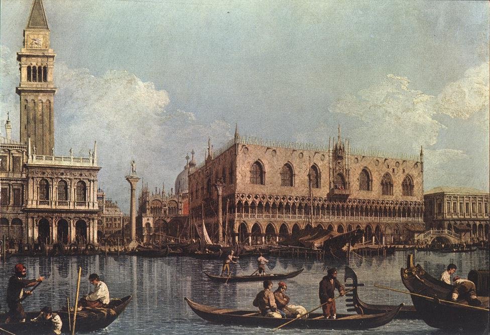 View of the Bacino di San Marco av Giovanni Antonio Canal