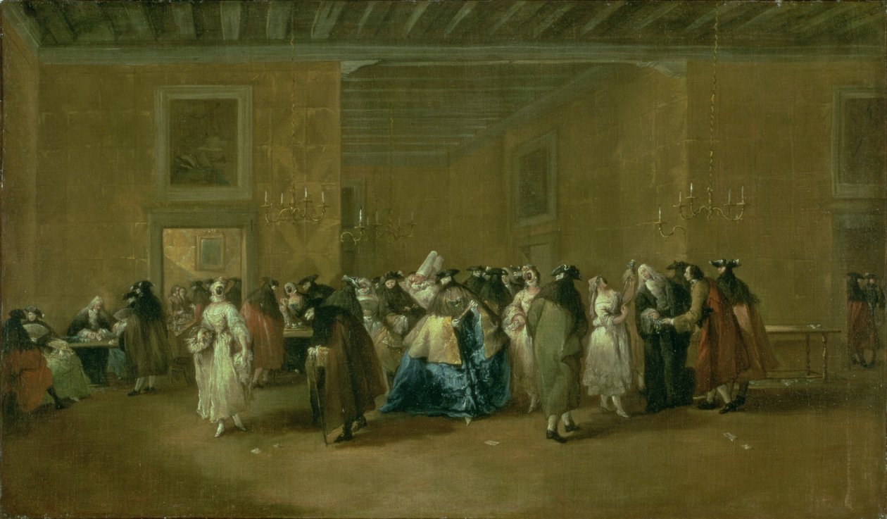 Ridottons stora sal, Palazzo Dandolo, San Moise, 1755-60 av Giovanni Antonio Guardi