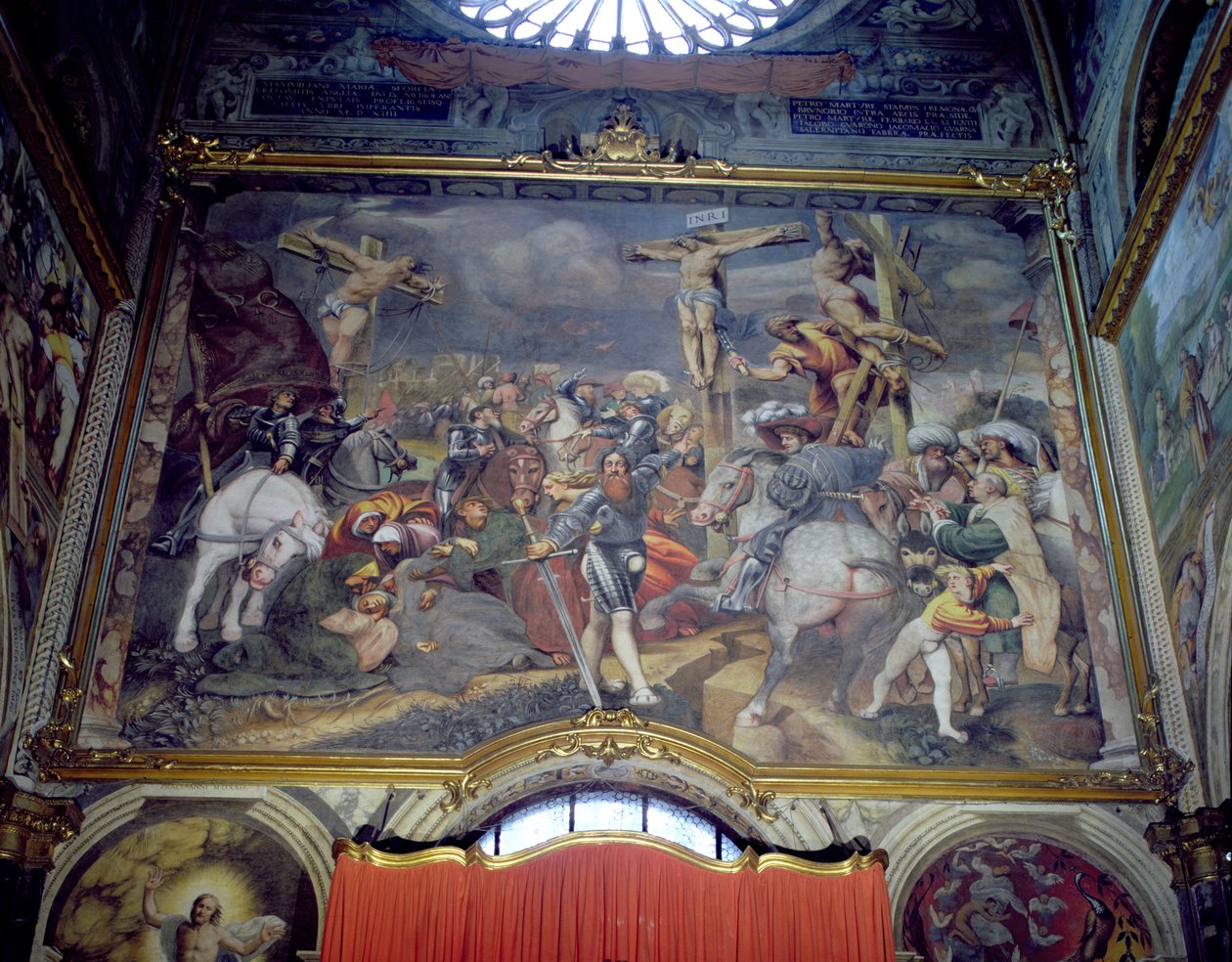 Korsfästelsen, 1521 av Giovanni Antonio Pordenone