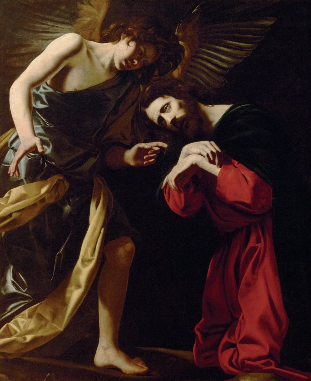 Kristus på Oljeberget (Kristi rädsla för döden) av Giovanni Battista Caracciolo