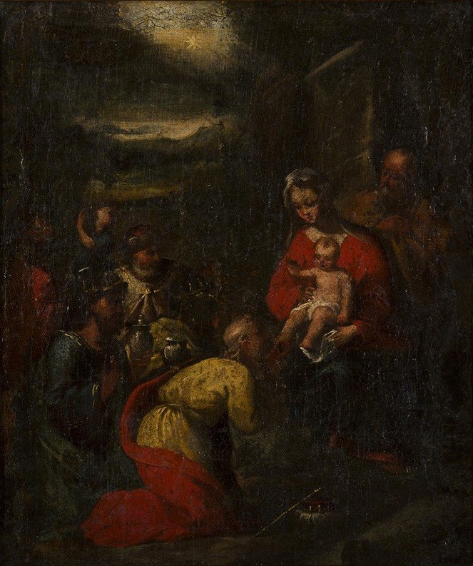 Adoration of the Magi av Giovanni Battista Carlone