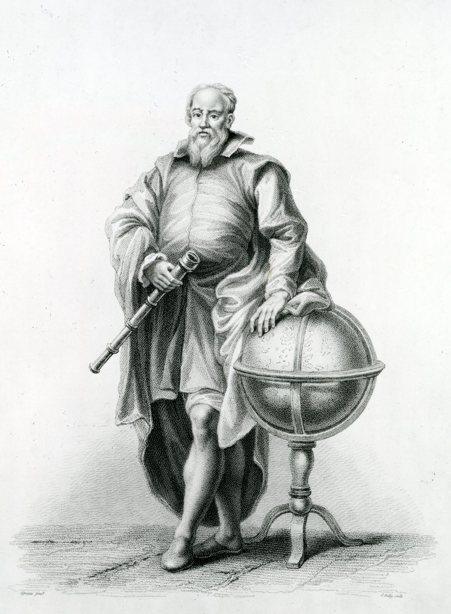 Porträtt av Galileo Galilei (1564-1642), 1815 av Giovanni Battista Cipriani