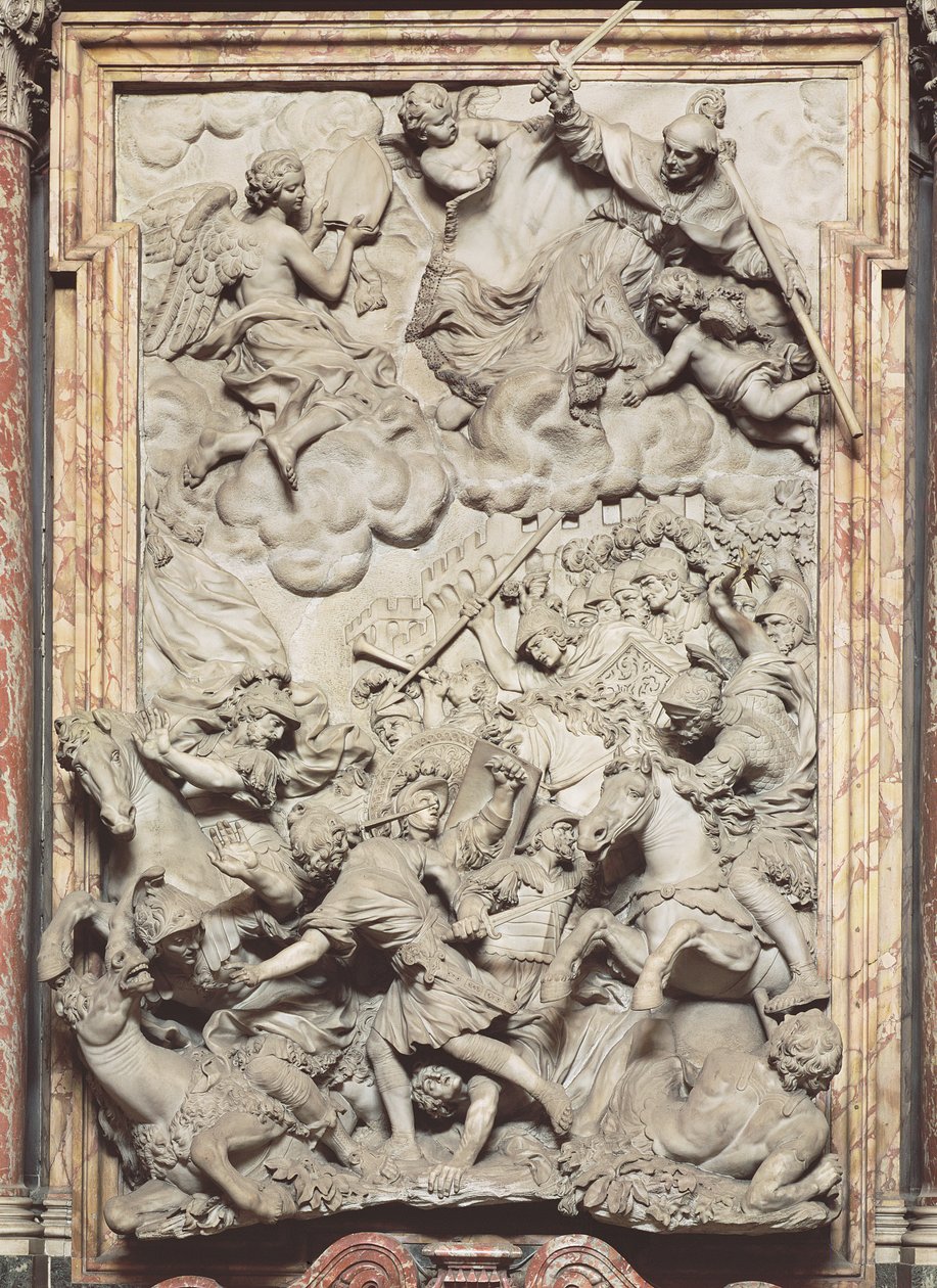Slaget vid Anghiari, 1685-87 (marmor) av Giovanni Battista Foggini