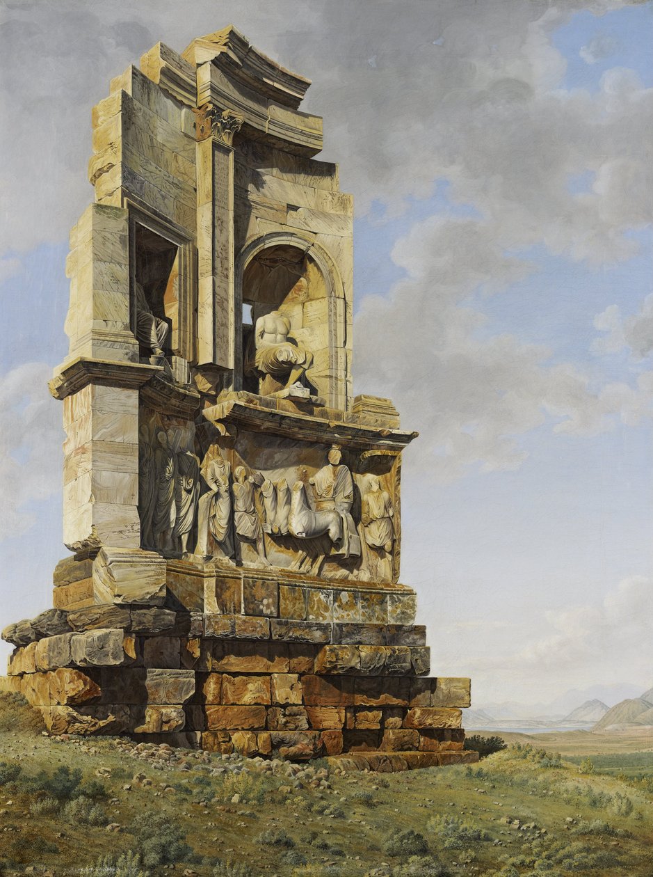Monumentet till Philopappos, Aten av Giovanni Battista Lusieri