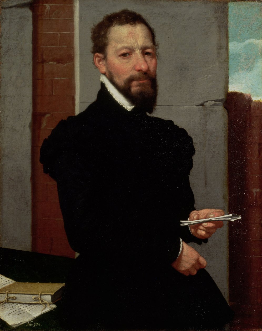 Giovanni Pietro Maffeis (1533-1603), professor i retorik vid Genuas universitet (1563) och republikens sekreterare (1564), 1560-65 av Giovanni Battista Moroni
