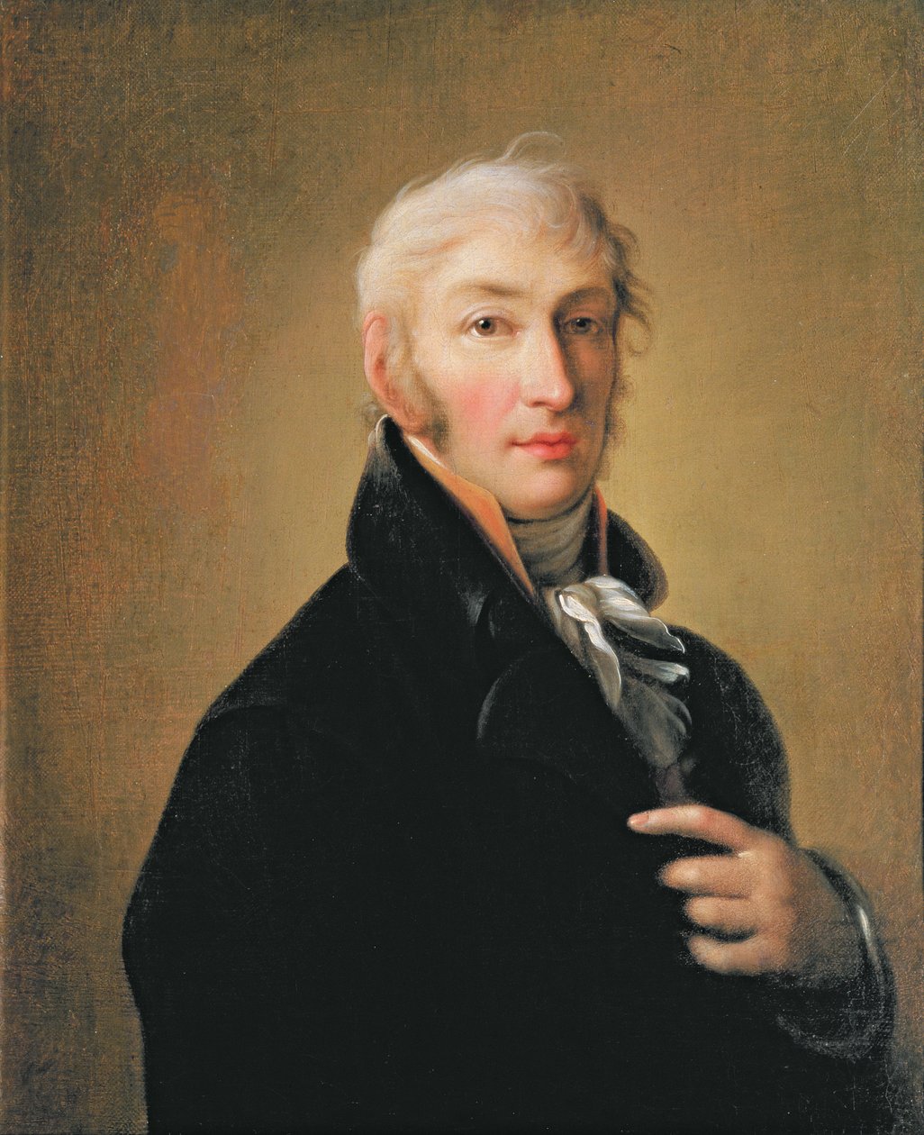 Porträtt av Nikolay Mikhailovich Karamzin (1766-1826), 1805 av Giovanni Battista Ortolani Damon