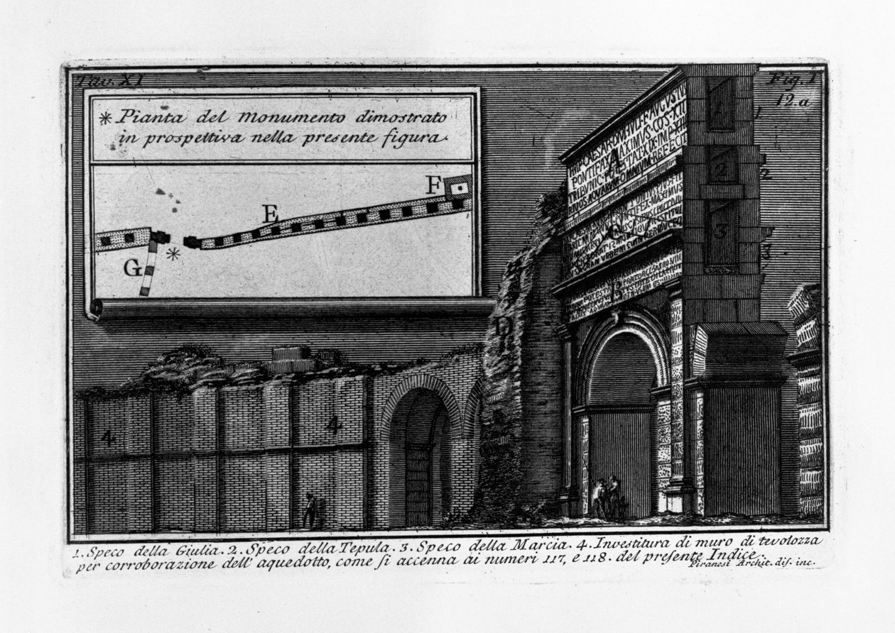Aqua Julia av Giovanni Battista Piranesi