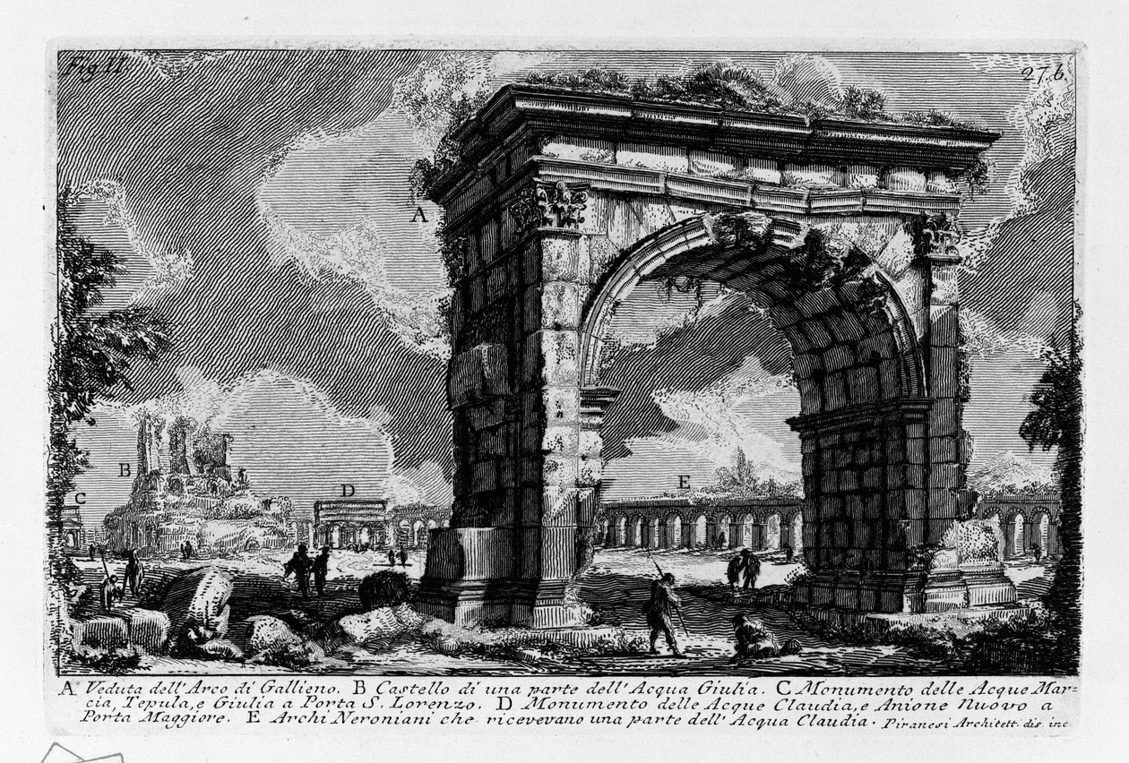 Arch of Gallienus av Giovanni Battista Piranesi