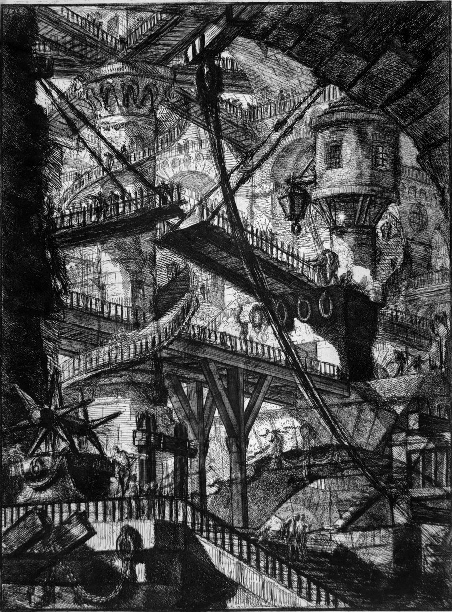 Carceri. Mapp 7 av Giovanni Battista Piranesi