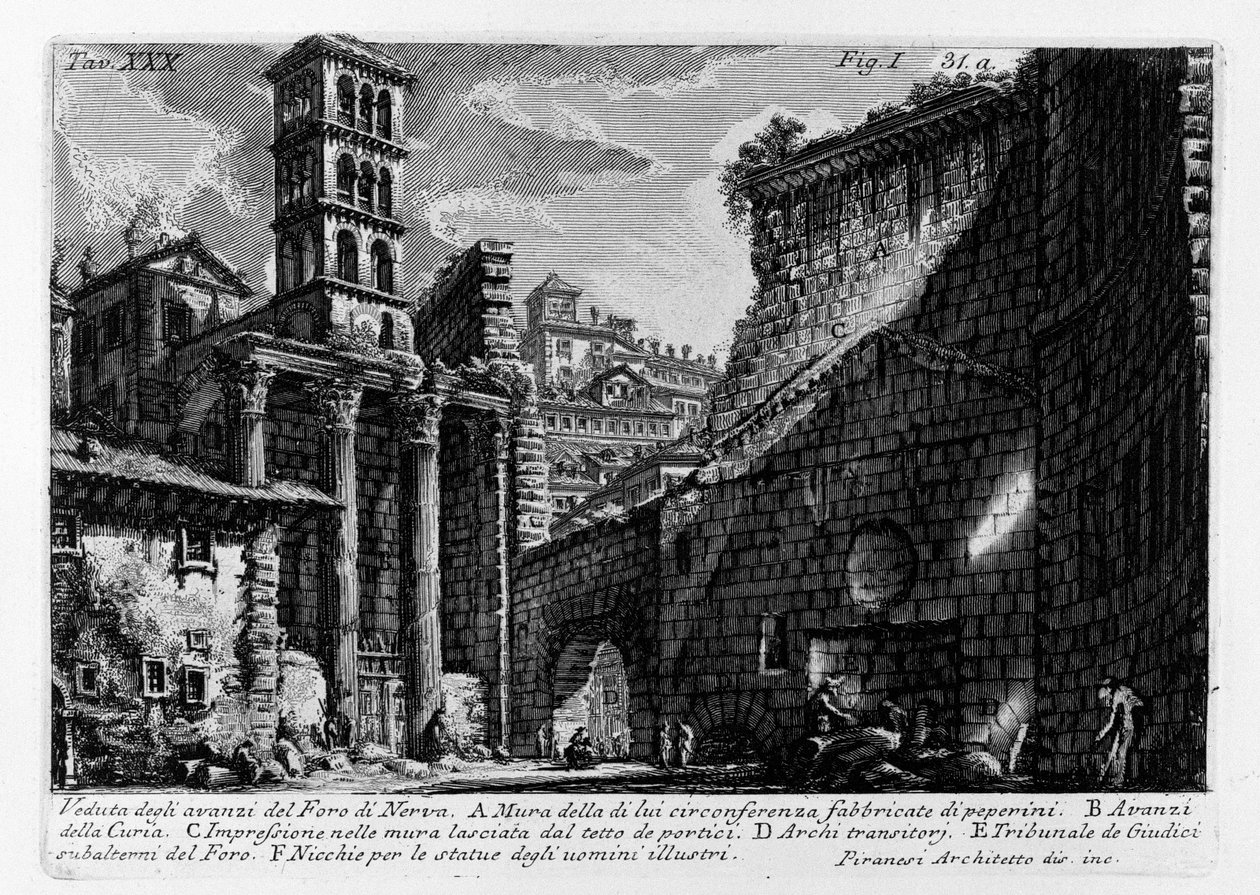 Marknadsnerv av Giovanni Battista Piranesi