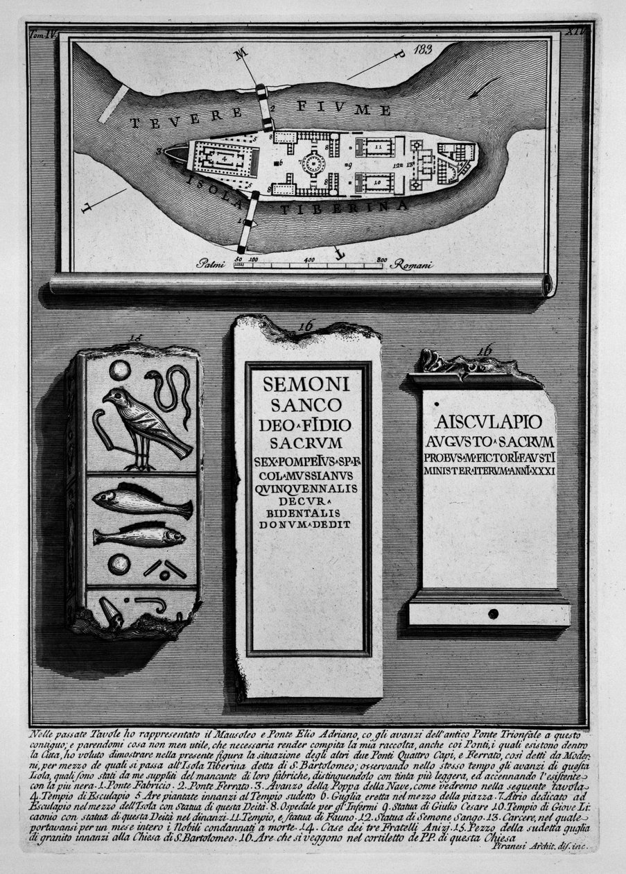 Tibern av Giovanni Battista Piranesi