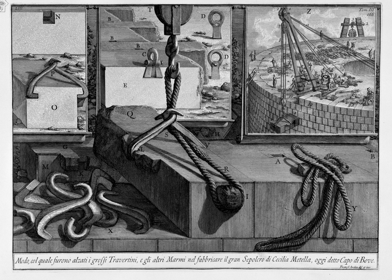 Mausoleum of Cecilia Metella av Giovanni Battista Piranesi