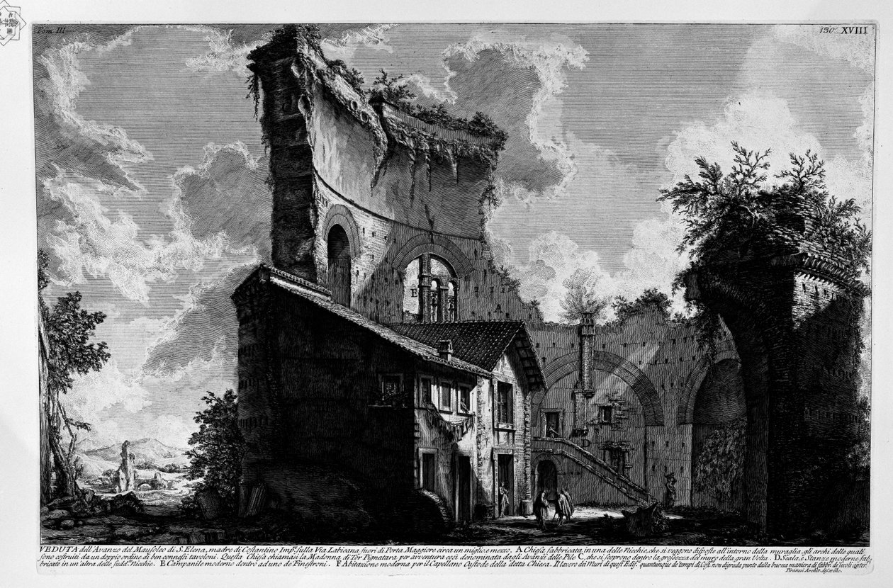 Mausoleum of Helena av Giovanni Battista Piranesi